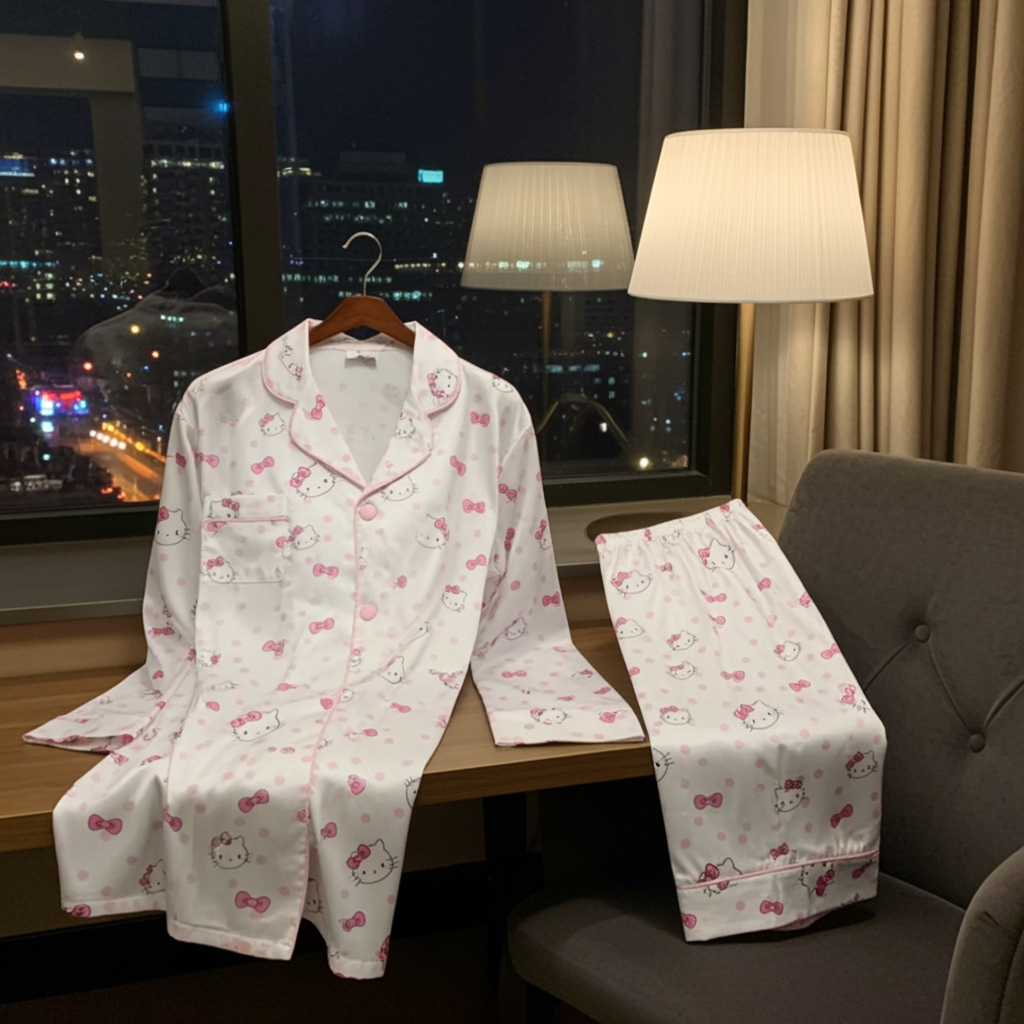 Pijama Dəsti 🎀 - Pembe Yuxu Geyimi