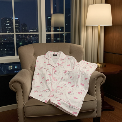 Pijama Dəsti 🎀 - Pembe Yuxu Geyimi